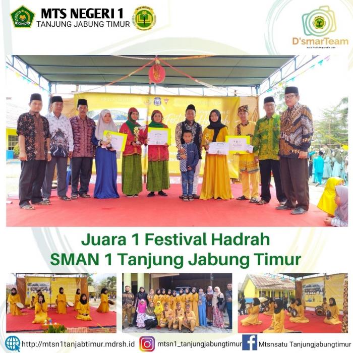 Juara 1 Festival Hadrah SMAN 1 Tanjung Jabung Timur