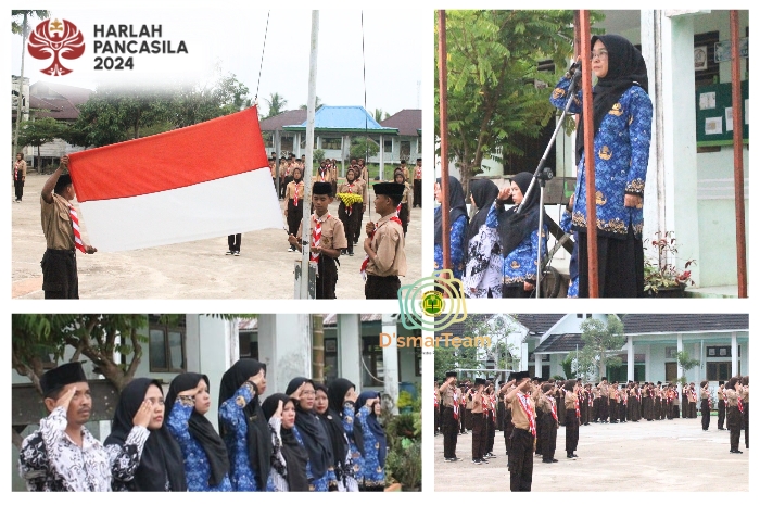 Siswa-siswi MTs N 1 Tanjung Jabung Timur, sukseskan pelaksanaan Upacara Hari Lahir Pancasila Tahun 2024